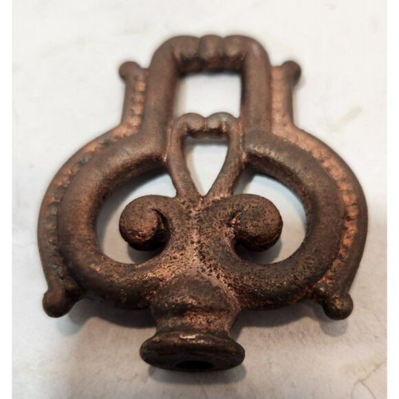 Vintage Cast Iron Coat Hooks And Lamp Finials 4 Pieces Unique Hooks 8" - Picture 11 of 16